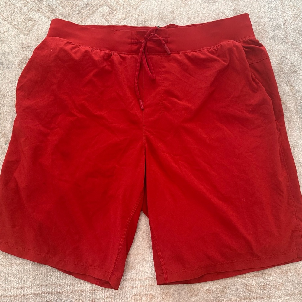MENS Zeroed In Linerless RED Crinkle Texture Short 7" SZ XL